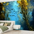 thumbnail image 2 of Peel and Stick Wallpaper Waterproof kelp forest views from below Wall Mural Decor Self Adhesive and Removable 69in x 98in, 2 of 8