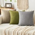 thumbnail image 7 of Lomyolo Throw Pillow Covers Decorative Linen Burlap 2 Pack Throw Cushion Case 20''x20'', 7 of 7