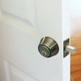 thumbnail image 4 of Design House Pro Deadbolt Universal 6-Way Replacement Deadbolt Latch, Antique Brass, 4 of 13