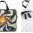 thumbnail image 3 of Werpe Laptop Bag Sun Moon Scarf Diving Fabric Computer Protective Handle Case Soft Carrying Travel Case 13inch, 3 of 5