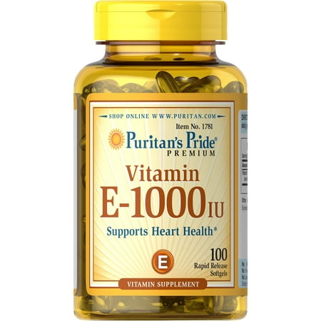 (2 pack) Puritan's Pride Vitamin E-1000 IU-100