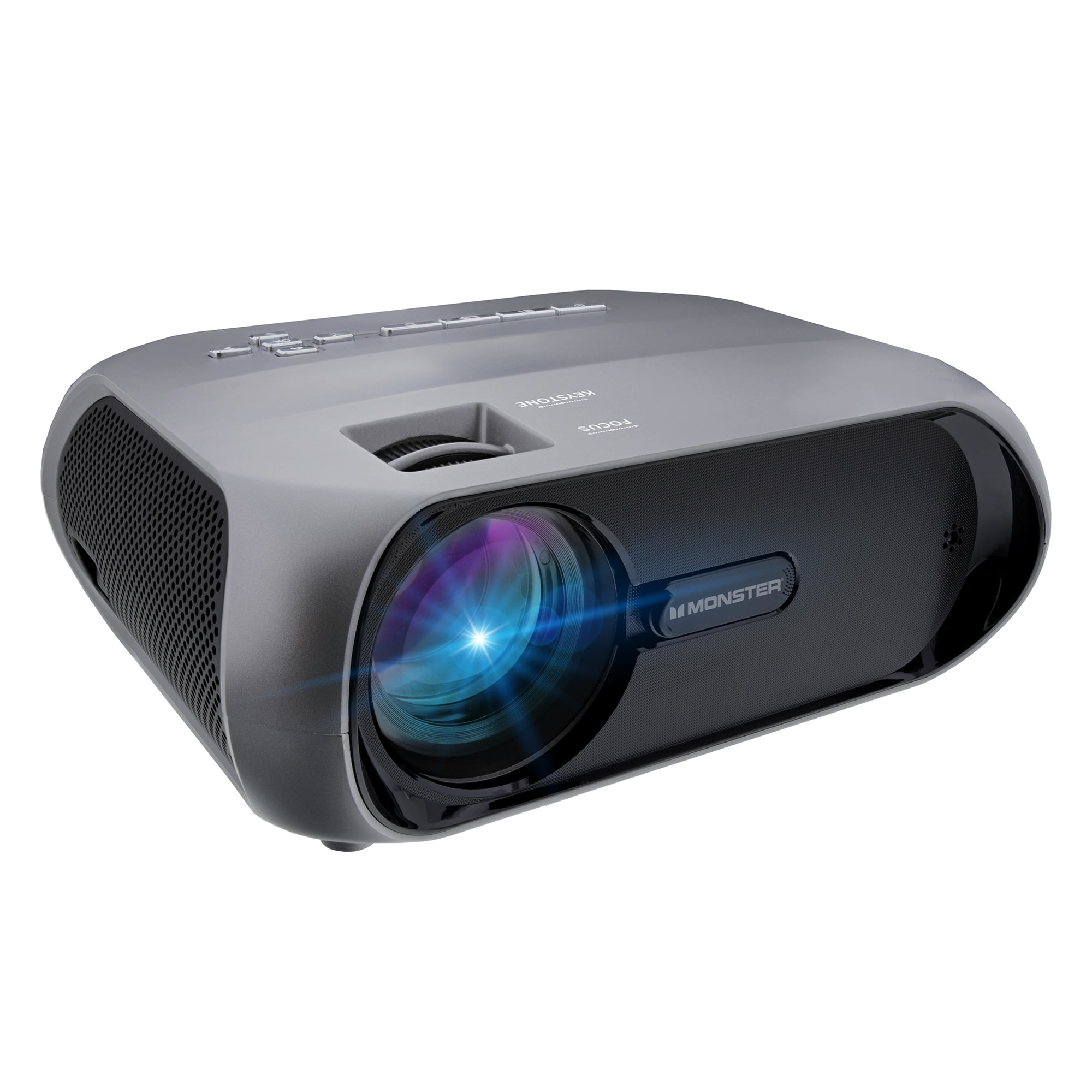 Monster Vision Wireless 1080p FHD TFT LCD Image Stream Projector with 120 inch Screen 30000 H