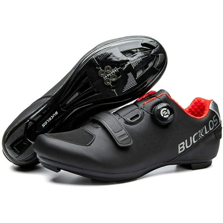 

BUCKLOS Road Bike Shoes Compatible with Peloton Mens Indoor Cycling Shoes Cycling Shoes Compatible with Look Delta SPD/SPD-SL
