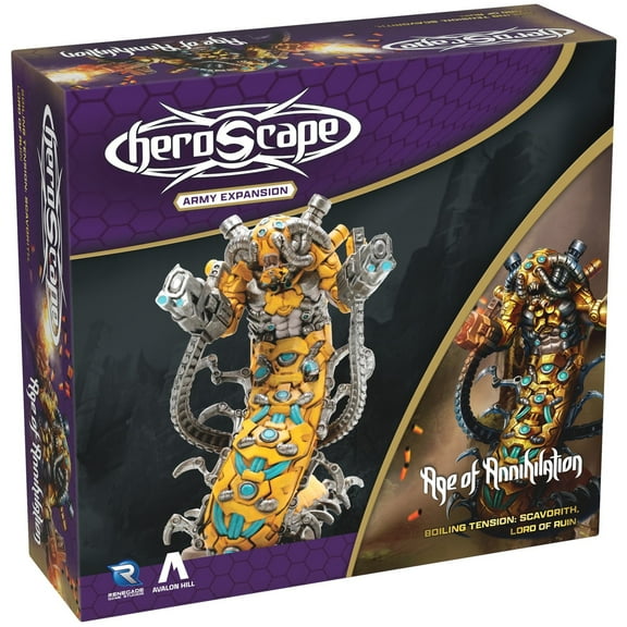 Renegade Games: Heroscape: Scavorith, Lord of Ruin - Army Expansion, 1 Unpainted Fully Assembled Figure & 1 Army Card, Miniatures Game Accessory