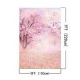 thumbnail image 2 of ABPHOTO Polyester 5x7ft Backdrops Romantic Sakura Background Backdrops Pink Color Flower Backdrops for Picture, 2 of 3