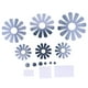 thumbnail image 2 of Pegatinas de Pared de Espejo de Acrílico Pegatinas de Espejo con Patrón de Flores Tridimensionales con Cinta de Doble Cara Calcomanías de Arte de Bricolaje Plateadas para ANGGREK Otros, 2 of 8
