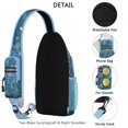 thumbnail image 3 of Crossbody Sling Backpack for Women Men Cute Ocean Life Turtle Shoulder Sling Crossbody Casual Chest Bag for Travel Sports Running Hiking, 3 of 6