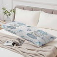 thumbnail image 6 of Coastal Beach Body Pillow Cover 20 x 54 Inch Decorative Pillow Cover Ocean Nautical Surfboards Starfish Wood Grain Lumbar Pillowcase Seasonal Rectangle Cushion Case for Couch Sofa Bed Living Room, 6 of 9