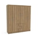 thumbnail image 1 of Ropero Closet 6 puertas y 3 cajones Color Madera Mobi, 1 of 4