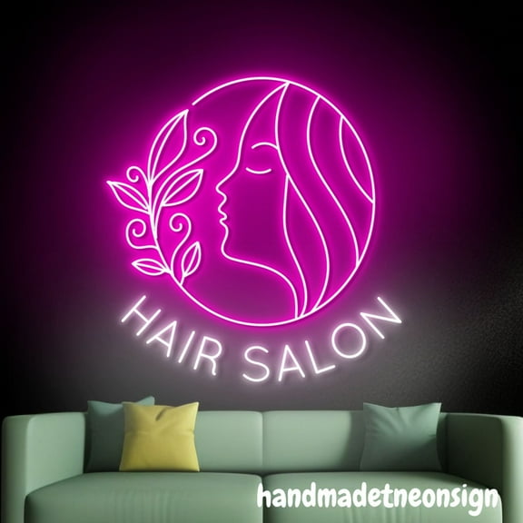 Handmadetneonsign Hair Salon Neon Sign, Hair Wall Art Decor, Beauty Neon Light, Hair Salon Wall Decor 61218