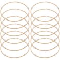 thumbnail image 2 of 1 box 12pcs Spring Bracelets set Minimalist Steel French Wire/Gimp Wire Stretch Bracelets for Stackable Wearing Light golden Inner Diameter: 2-1/4 inch(5.85cm), 2 of 6