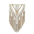 thumbnail image 3 of Tapiz tejido a mano de macramé para colgar en la pared, telón de fondo con borlas, decoración de pared, tapiz tejido, tapiz bohemio de macramé para marrón Macarena Tapiz colgante, 3 of 8