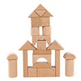 thumbnail image 2 of 22 unidades Juguetes de Construcción Montessori Hugo Cubos de apilamiento de madera natural, 2 of 8