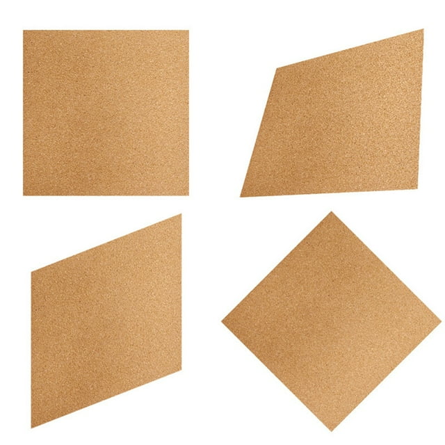 4 Rebanadas de Corcho para H2D de 300 X 300 mm. Fáciles de Cortar y Tallar A Voluntad, Sin Rebabas, para Accesorios de Impresora 3D.