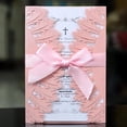 thumbnail image 2 of Tarjeta de invitación de plumas de 10 piezas, tarjeta de felicitación de cumpleaños, boda, tarjeta de agradecimiento, tarjeta de regalo con cinta de sobre para fiesta, 2 of 4