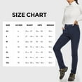 thumbnail image 5 of Hiauspor Women's Snow Pants Waterproof Fleece Lined Insulated for Ski Winter Hiking Navy 2XL, 5 of 10