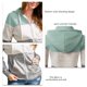 thumbnail image 5 of Cárdigan informal verde XL con capucha y detalle de cremallera para mujer, con estilo y comodidad, 5 of 6