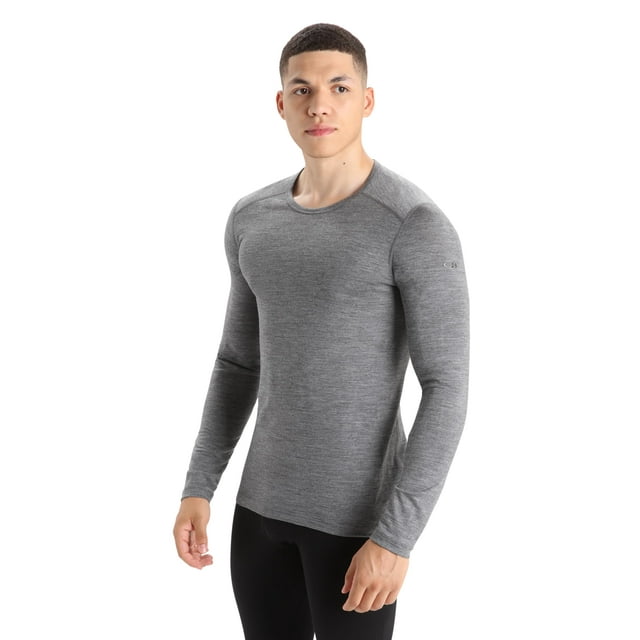 Camiseta Icebreaker Merino 200 Oasis LS Crewe Gritstone HTHR M