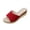 Red, variant on Open Toe Sandals Slide wedge Slide wedge sandals for Women Medium Arch Mid Heel wedge sandals Arch Support Platform Stability