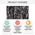 thumbnail image 5 of SUSSEXHOME 177.59 Square Feet Non-Woven Removable Wallpaper - Waterproof, Strippable, Light Resistance & Cleanable Wall Paper Roll - Wallpaper-Luna Collection-Branches, 5 of 5