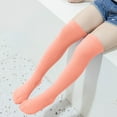 thumbnail image 2 of Girls Winter Cozy Cable Knit Long Socks Over The Knee High Boot Socks Warmers Stretchy Socks Orange 3 years, 2 of 5