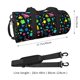thumbnail image 2 of Fotbe Geometric 1980s Styled Bolsa Deportiva de Lona Plegable con Estampado, Bolsa de Gimnasio con Bolsillo Seco/Húmedo, Bolsa de Viaje Ultraligera de Gran Capacidad, 2 of 6