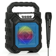 High-powered outdoor portable Bluetooth stereo with microphone - Blue