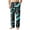 Cyan #14, variant on WULMLEO Men's Halloween Funny Pants Corduroy Printed Graphic Spider Wide Leg Baggy Fall Pajamas Casual Soft Ghost Sweatpants with Pockets Dark Green M