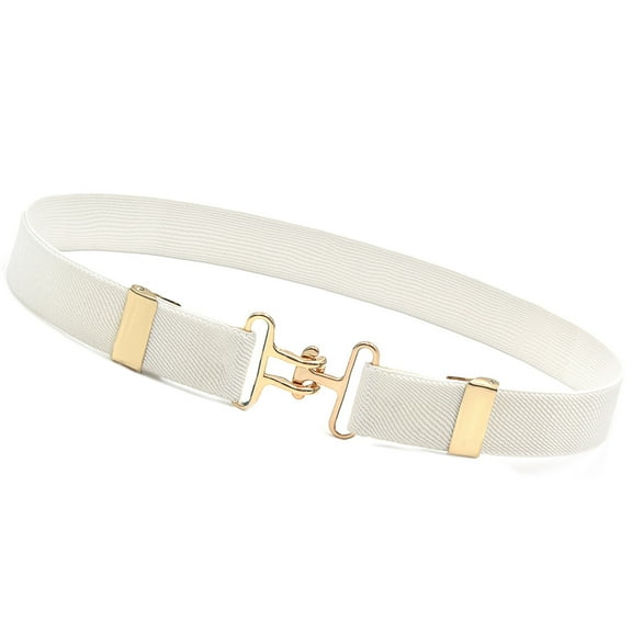 Elastic Stretch Belt For Kids With Secure Metal Hook Buckles Adjustable Waistband For Children Riding And Daily Use