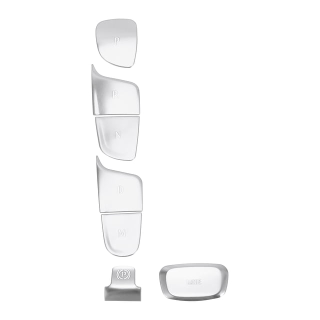 Cubierta del botón del panel de freno de mano de cambio de marcha para Buick Envision 2021-2023, tono plateado, 1 juego