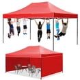 thumbnail image 4 of HONMEET Tienda plegable: 4,4 x 3,1 m, con 3 paredes laterales - Toldo parasol para exteriores, ideal para acampar, fiestas en la playa y eventos., 4 of 6