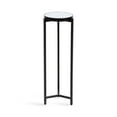 thumbnail image 5 of Kate and Laurel Aguilar Modern Mirrored Round Drink Table, 9 x 9 x 23, Black, Metal Accent Table with Mirrored Tabletop and for Use as Small Plant Stand, 5 of 9