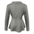 thumbnail image 4 of Ounisa Blazers for Women Long Sleeve Button Down Textured Cardigan Business Casual Peplum Blazers Suit Jackets, 4 of 5