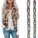 thumbnail image 3 of Tie Dye Sleeveless Fleece Vest, Comfortable Lightweight Warm Ethnic Fleece Fuzzy Zipper Vest Printed  For Daily For Girls ANGGREK Leopardo Amarillo XL, 3 of 6
