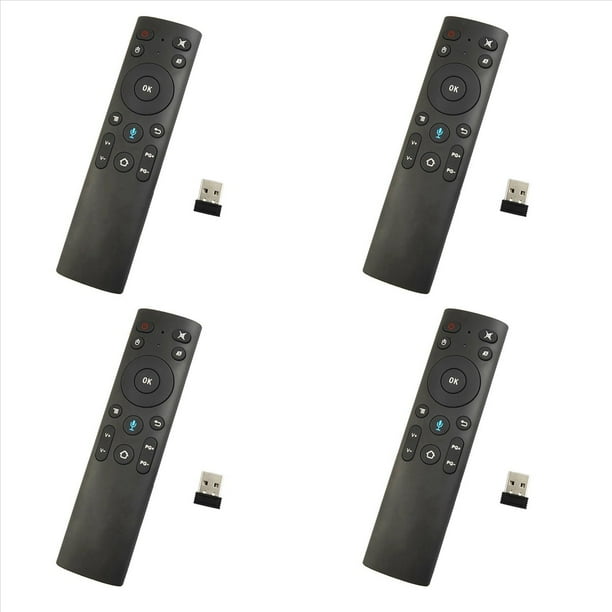4X Q5 + RatóN de Aire Control Remoto por Voz Bluetooth para Smart TV Android Box Control Remoto InaláMbrico por Voz 2.4G