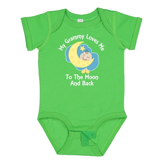 Inktastic Grammy Loves Me Moon and Back Boys or Girls Baby Bodysuit