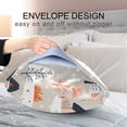 thumbnail image 4 of Yayeee Pillowcase Standard Size Set of 2 Satin Wrinkle Resistant Pillow Case, Cartoon Gray Houses, 4 of 7
