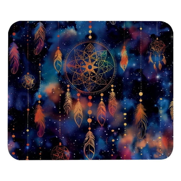 PhooArto Comfortable Mouse Pad Galaxy Dreamcatcher Patterns Desktop Mousepad , 21 x 25 cm Mouse Mat, Non-Slip Rubber Base, Improves Speed and Precision