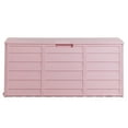 thumbnail image 2 of SalonMore 75gal 260L Outdoor Garden Plastic Storage Deck Box Backyard Lockable Seat Pink, 2 of 10