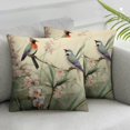 thumbnail image 3 of Acheng Bird Throw Pillow Covers Sparrow Bird Pillow Covers Cute Sparrow Square Cushion Covers for Kids Boys Girls Kids Bird Cushion Covers for Couch Sofa,Set of 2 White(Two Side print) 22x22in, 3 of 7