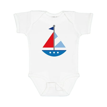 

Inktastic Personalized Sailboat Boys or Girls Baby Bodysuit