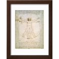 thumbnail image 2 of Vitruvian Man, c.1492 Framed Print Wall Art By Leonardo da Vinci, 2 of 5