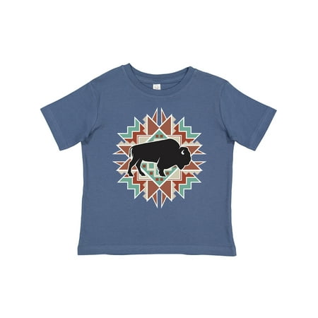 

Inktastic Buffalo Cute Western Pattern Gift Toddler Boy or Toddler Girl T-Shirt