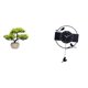 thumbnail image 1 of Árbol bonsái artificial,Árbol bonsái artificial para decoración de escritorio de interior y hogar,Árbol bonsái falso Planta falsa en maceta Planta falsa,Reloj de pared,Reloj de pared con, 1 of 8