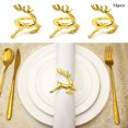 thumbnail image 4 of kurtrusly 12x Gold Napkin Ring Holder Delicate And Elegant Wide Application Durable Structure Metal, 4 of 6
