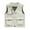 White, variant on hotojiny Men's Cargo Vest Lightweight Zip up Sleeveless Travel Vest with Multi-pockets Outdoor Hiking Fishing Outwear