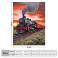 thumbnail image 4 of COMIO Train Steam Engine Throw Blanket Flannel for Couch Bed Sofa Soft Cozy Lightweight Bed Blanket Gift for Kids and Adults, 4 of 6