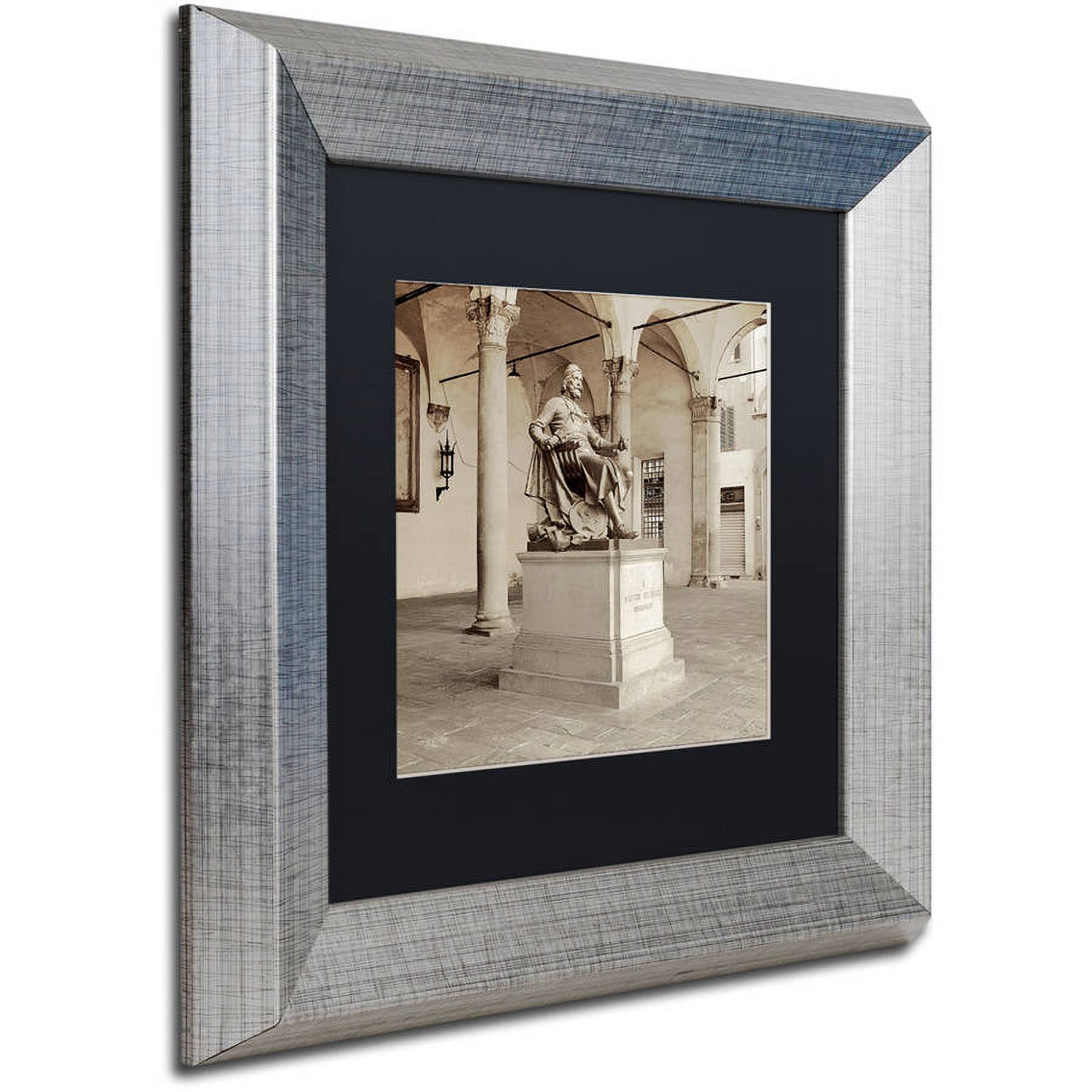 Trademark Fine Art "Lucca II" Canvas Art by Alan Blaustein, Black Matte, Silver Frame