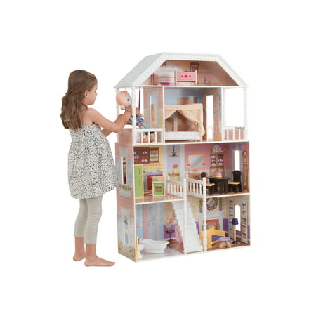 KidKraft Savannah Dollhouse with 13 accessories (Best Dollhouse For 2 3 Year Old)