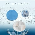 thumbnail image 3 of Genligt 6 Pack Activated Carbon Sponges Foam Filters, for 67OZ/2L Homtyler Stainless Steel Automatic Cat Water Fountain Filters, 3 of 8